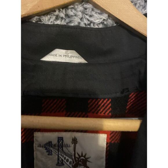 Men's John R. Ord Bleu Navy 5 Button Trench Coat w/ Classic Lining Size 42 - Picture 2 of 15